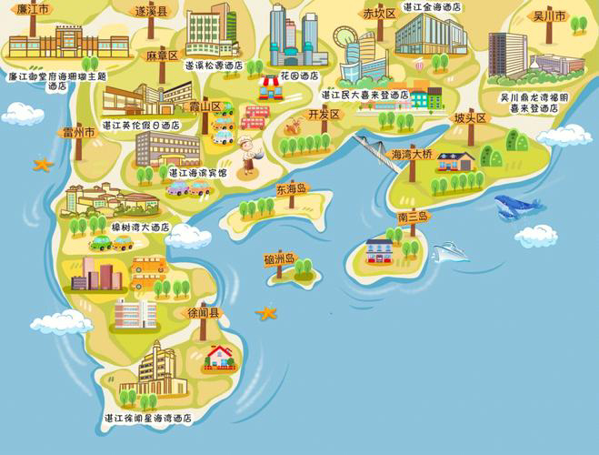 忠县手绘地图旅游的艺术指南